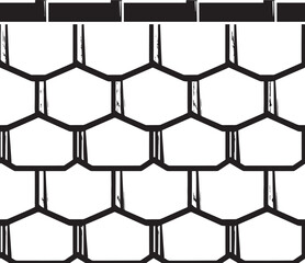 Roof Shingles Silhouette Pattern | Seamless Black Vector Artwork