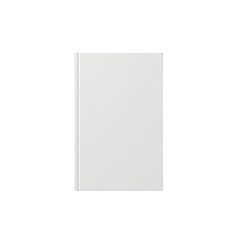 Blank white book cover mockup.