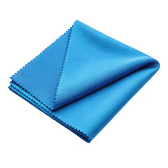 Soft Blue Microfiber Cleaning Cloth for Glass and Screens