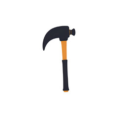 Claw Hammer:  Construction Tool, Repair, DIY Project, Black & Orange