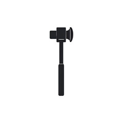 Hammer Silhouette: Powerful Tool Graphic, Black and White Hammer Illustration, Construction Tool Icon