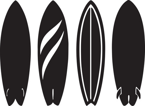 vector illustration of a surfboard