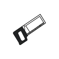 Precision Cut: Icon of a Hand Saw -  Perfect for DIY, Carpentry, and Tool Websites