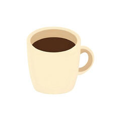 Creamy Coffee Mug Illustration: Perfect for Cafe Menus & Branding