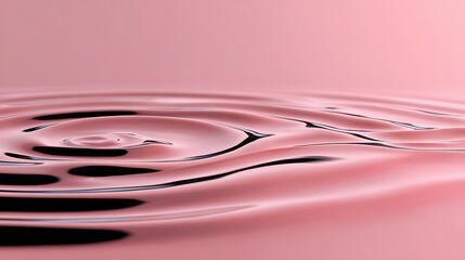 Soft Pink Water Surface with Gentle Ripples and Calm Reflection Creating a Serene Atmosphere