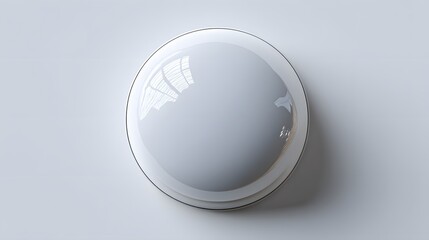 Sleek White Smart Home Device in Minimalist Design with Clean Lines and Modern Aesthetic