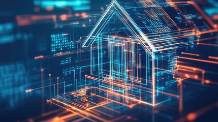 technology futuristic scan of home equity line