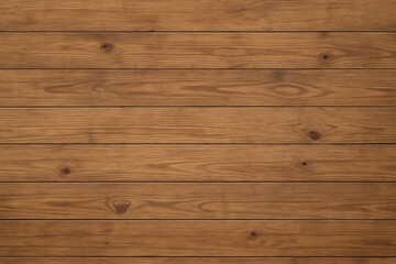 Fototapeta premium Natural wooden plank background with warm brown tone, seamless texture for design, flooring, wall paneling, or rustic decoration, ideal for product mockup, interior design projects, website background