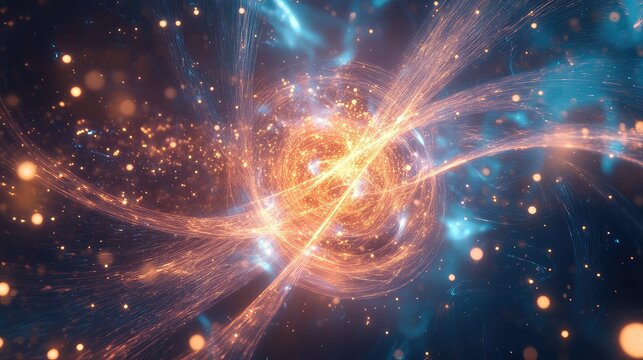 entanglement stretching quantum particle