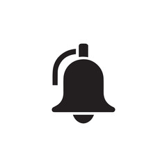 Minimalist Bell Notification Icon in Black