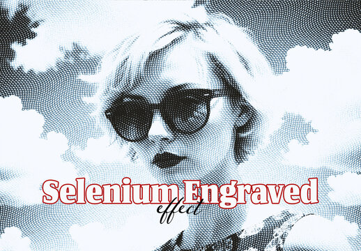 Selenium Engraved Photo Effect