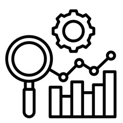 Trend Analysis  Icon Element For Design