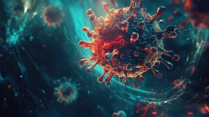 pathogen flying virus cell