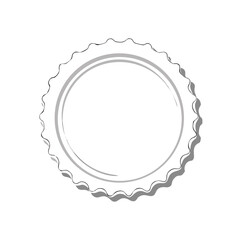 Simple outline of a bottle cap