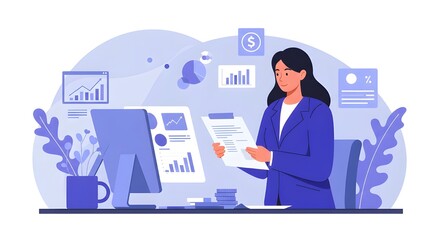 Businesswoman Reviewing Investment Portfolio with Financial Advisor – Professional Wealth Management, Strategic Asset Allocation, and Financial Planning for Long-Term Growth and Security