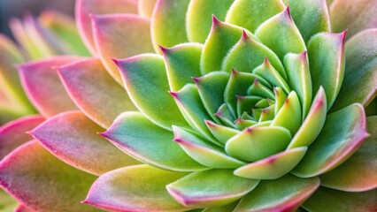 Fototapeta premium Vibrant Succulent Plant with Pink and Green Gradient Leaves