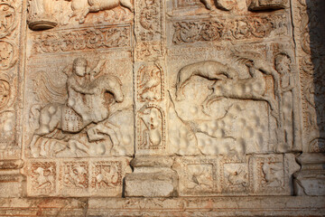 Relief Panels of the Basilica of San Zeno in Verona, Italy – The Hell Ride of Theoderic the Great

