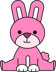 Cute Cartoon Rabbit Illustration