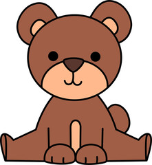 Cute Cartoon Bear Illustration
