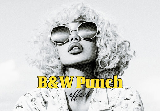 B&W Punch Photo Effect