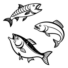 Vintage Multicolor Tropical Fish, Retro Marine Life Postcard Vector Illustration, wall art vector travel postcard stamp, vector illustration of a fish, Vintage Tropical Fish, Retro Multicolor