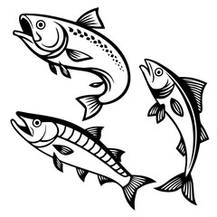 Vintage Multicolor Tropical Fish, Retro Marine Life Postcard Vector Illustration, wall art vector travel postcard stamp, vector illustration of a fish, Vintage Tropical Fish, Retro Multicolor