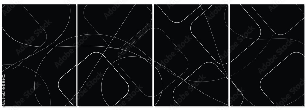 Fototapete abstract gray wave design for backgrounds this elegant abstract image features interwoven, flowing g
