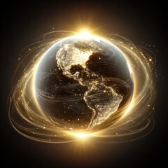 Glowing Earth