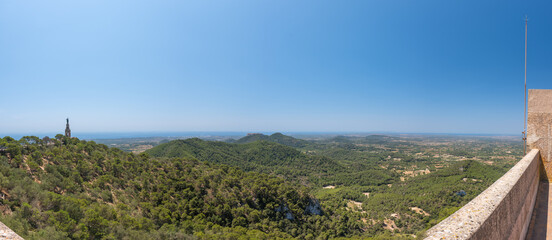 Fototapeta premium Santuari de San Salvador Majorque Ile Baléares Espagne