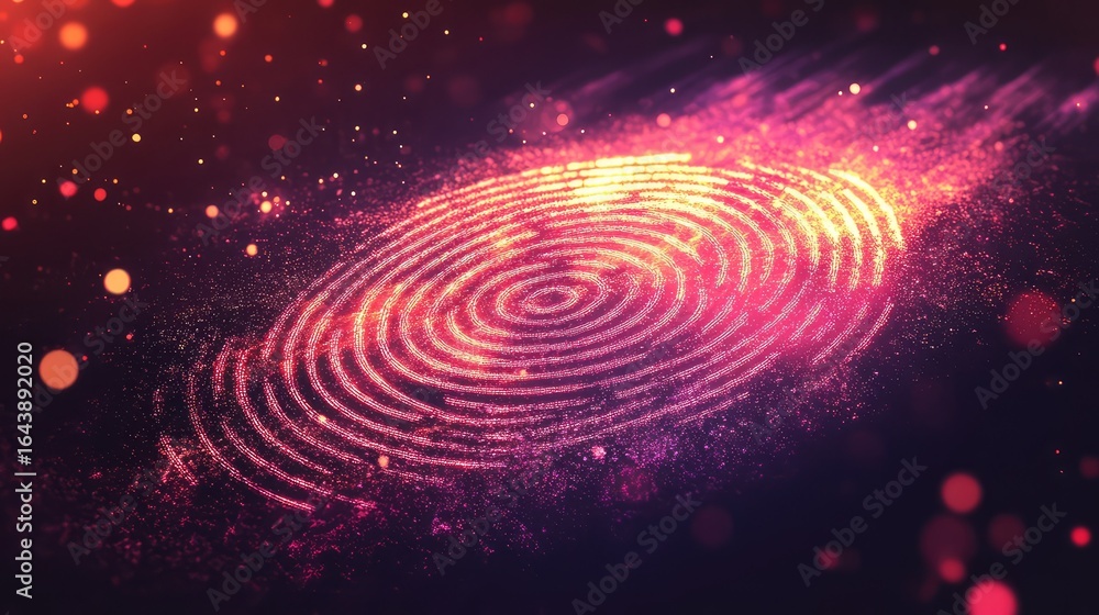 Poster authentication loading digital fingerprint