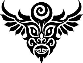 Naklejka premium Maori & Tribal Tattoo Design Bundle – Polynesian-Inspired Vector Set