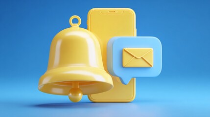 Notification icon symbols display on digital phone screen