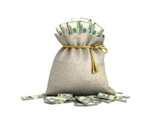 Firefly_3d Money Bag with dollar sign - Firefly_3d money bag isolated on white background. Generative AI  (3)