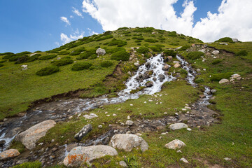 View of Tianshan Mountains in Kyrgyzstan