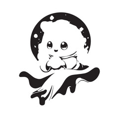 Fototapeta premium Halloween Demon silhouette