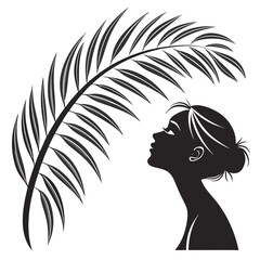 silhouette of a woman