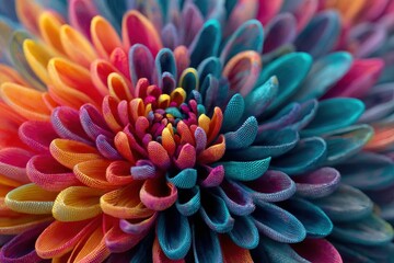 Colorful chrysanthemum blooms in a vibrant display of variety and beauty during the spring seasonal blossom