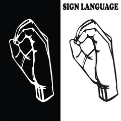 Hand Sign Vector Image