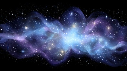 Nebulae in a vast expanse of space.