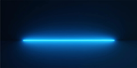 Blue abstract background with glowing light lines and digital design elements