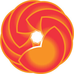 An orange coloured vector