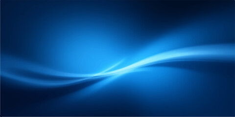 Abstract blue wave background with flowing lines and smooth gradient design