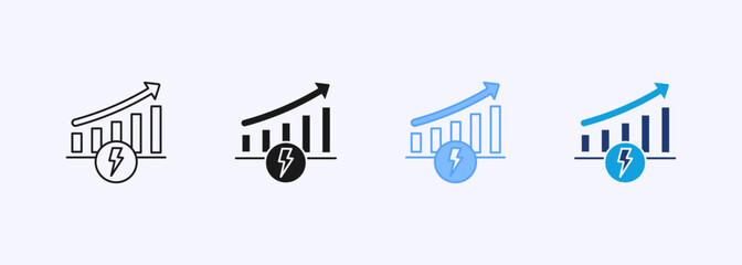Energy Performance Icon Set Multiple Style Collection