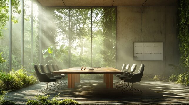 technology blinking conference room