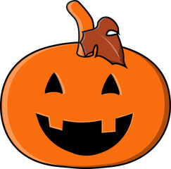 Vector Illustration of a Halloween Jack O Lantern