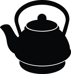 tea-kettle silhouette vector 