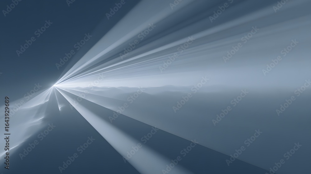 Poster abstract design with light rays and soft colors.