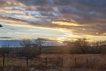 landscape with a farm in Ukraine