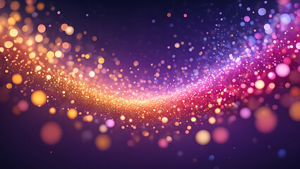 Obraz premium Abstract cosmic dust with vibrant colors creating a mesmerizing visual spectacle for modern futuristic backgrounds and digital artwork designs