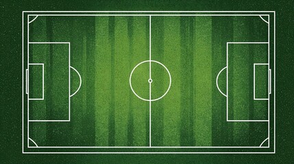 Soccer Field Layout Illustration Overhead